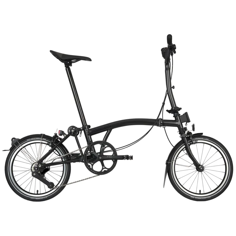 Brompton P-Line 4 Speed Urban Mid Bar M4L Midnight Black Metallic